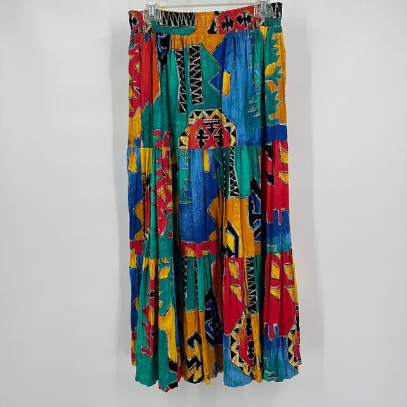 Starfire Womens Sz 10 Vintage Broomstick Skirt Boho Prairie Cottagecore Folklore - Picture 2 of 7